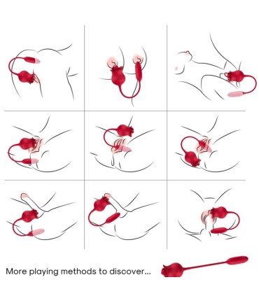 ARMONY ROSELIP LICKING VIBRATING CLIT VIBRATOR RED