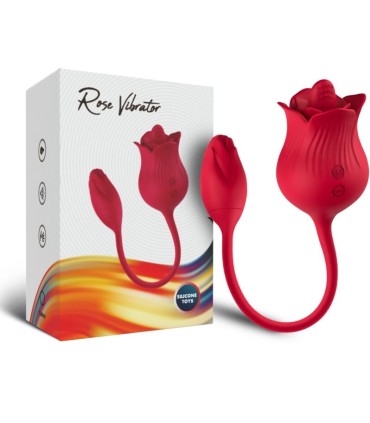 ARMONY PINK CLITORIS STIMULATOR VIBRATOR WITH TAIL 10 MODES RED