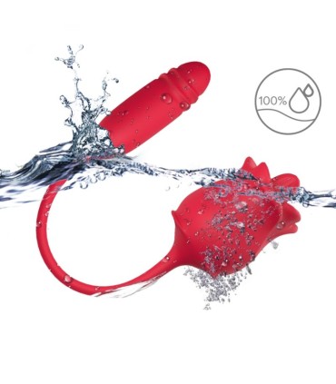 ARMONY 3 IN 1 PINK STIMULATOR SUCTION AND UPDOWN WITH RED TAIL