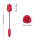 ARMONY 3 IN 1 PINK STIMULATOR SUCTION AND UPDOWN WITH RED TAIL