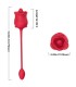 ARMONY PINK 2 IN 1 SUCTION STIMULATOR VIBRATOR 10 MODES WITH RED TAIL
