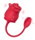 ARMONY PINK 2 IN 1 SUCTION STIMULATOR VIBRATOR 10 MODES WITH RED TAIL