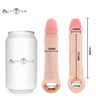 MR INTENSE SIMON M SILICONE PENIS SLEEVE 145 CM O 4 CM