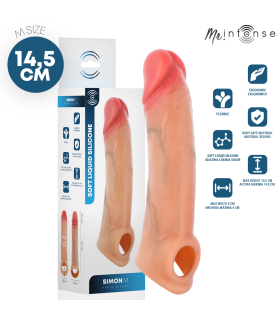 MR INTENSE SIMON M SILICONE PENIS SLEEVE 145 CM O 4 CM