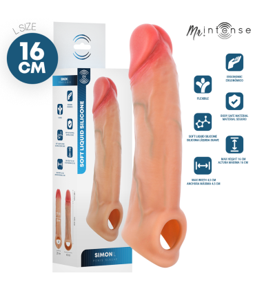 MR INTENSE SIMON L SILICONE PENIS COVER 16 CM O 45 CM